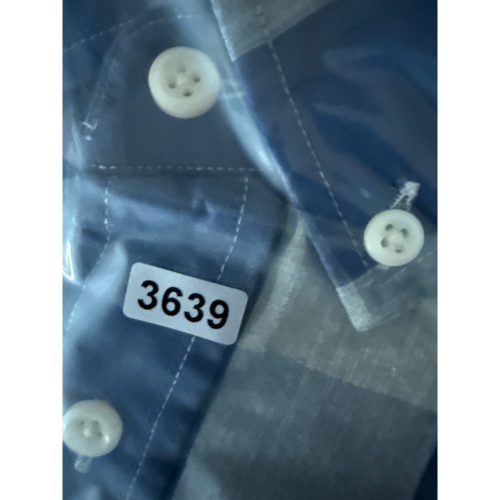 johnnie-o Blue Gingham Check Button Down Shirt Hangin Out Collection Mens Size L - Picture 11 of 11